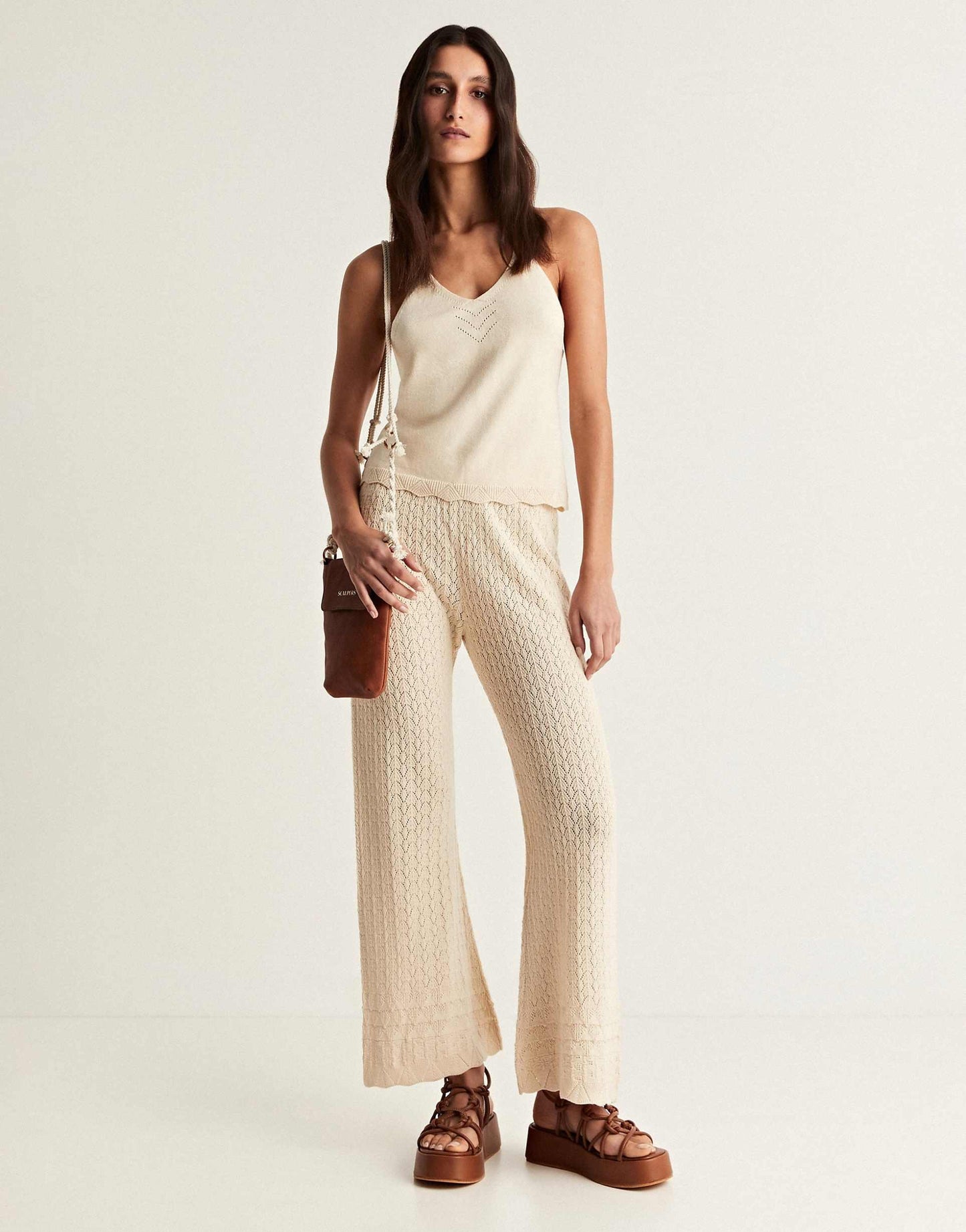 Pointelle Knit Pant