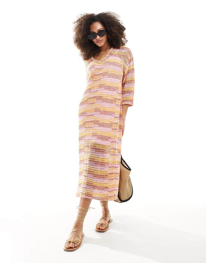 Crochet Multicolor Dress