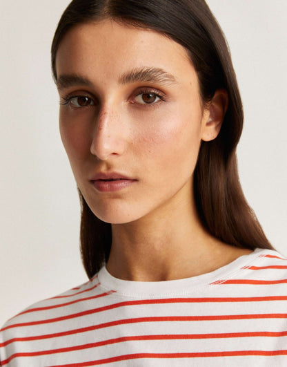Pleat Stripes T-Shirt