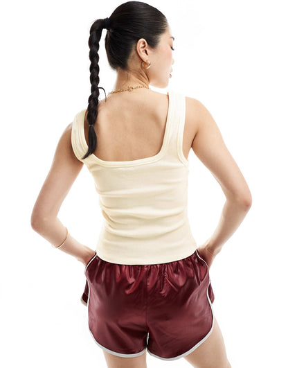 Low Square Neck Vest