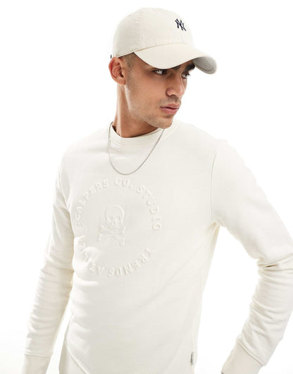 Skull Emboss Sweater