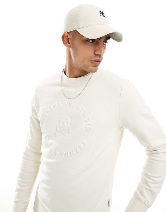 Skull Emboss Sweater