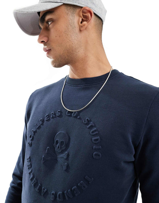 Skull Emboss Sweater
