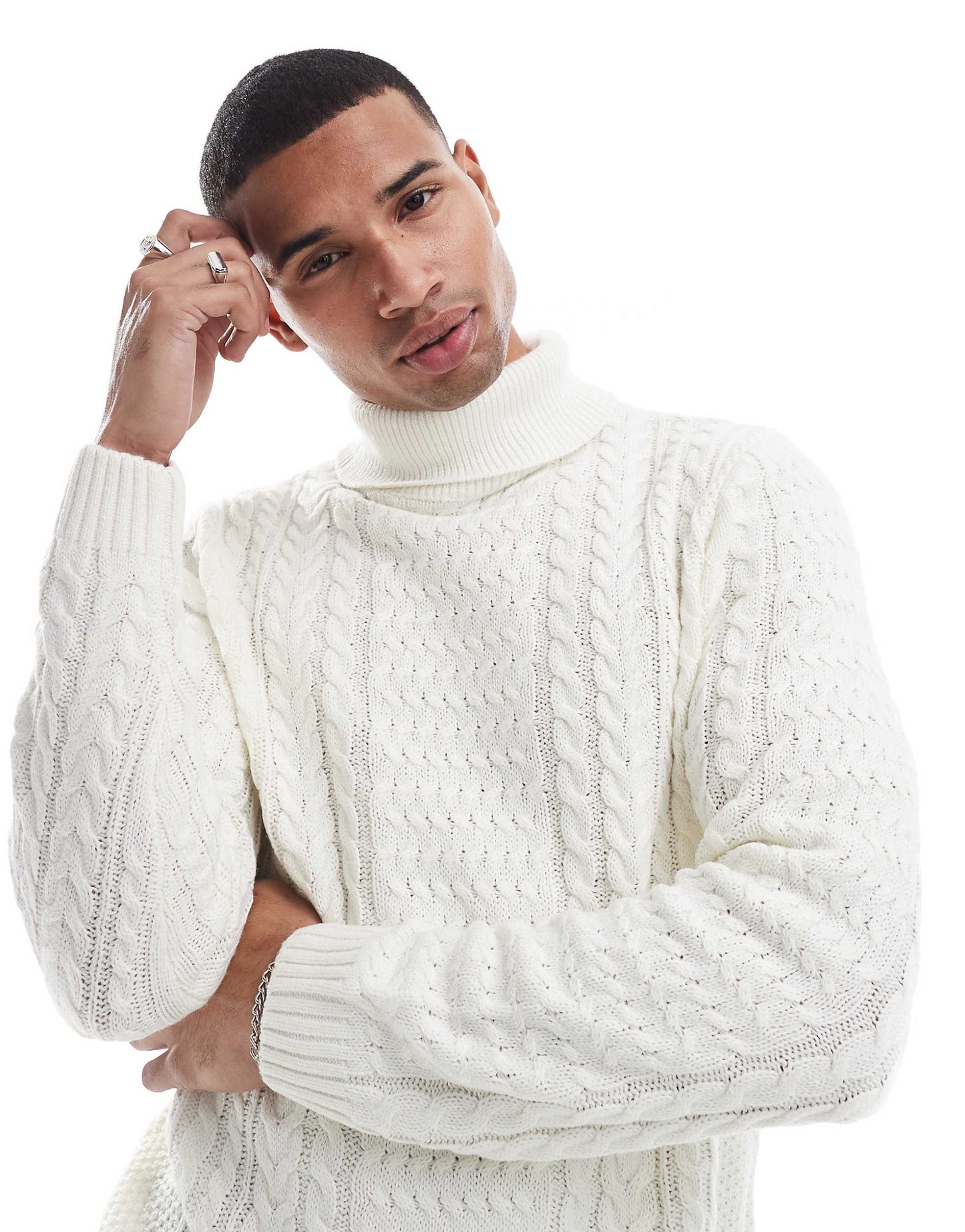 Chunky Roll Neck Knit