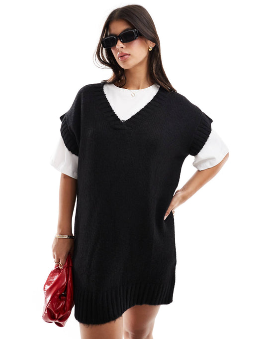 Knitted Vest Mini Dress