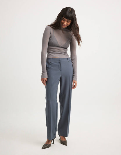 High Neck Fine Knit Top