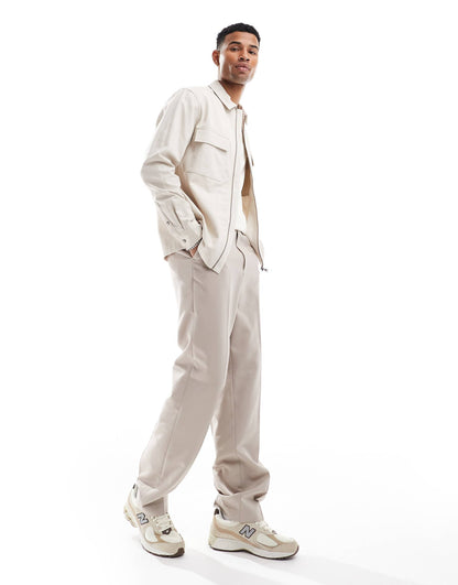 Twill Zip Through Overshirt