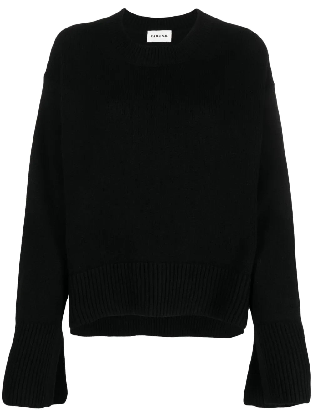 Ribbed-Detail Wool Jumper