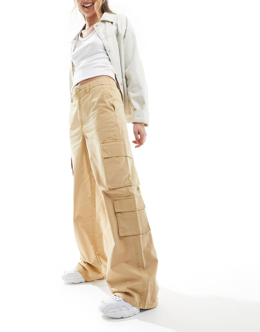 Cotton Poplin Utility Cargo Trouser
