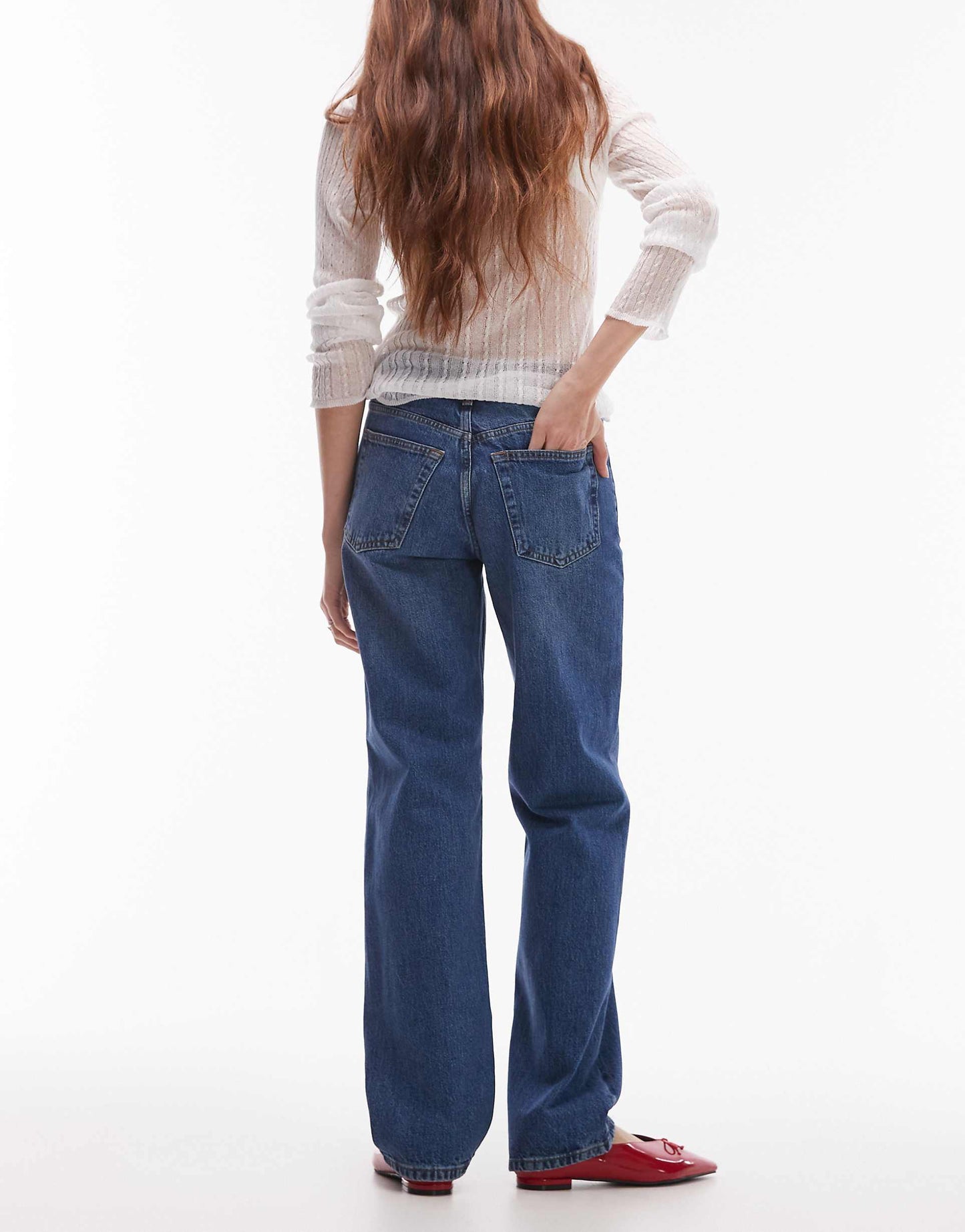 Runway Mid Rise Straight Jean