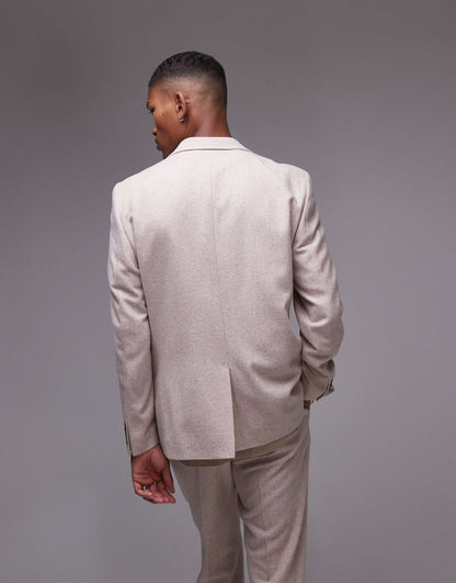 Premium Slim Wool Mix Suit Jacket