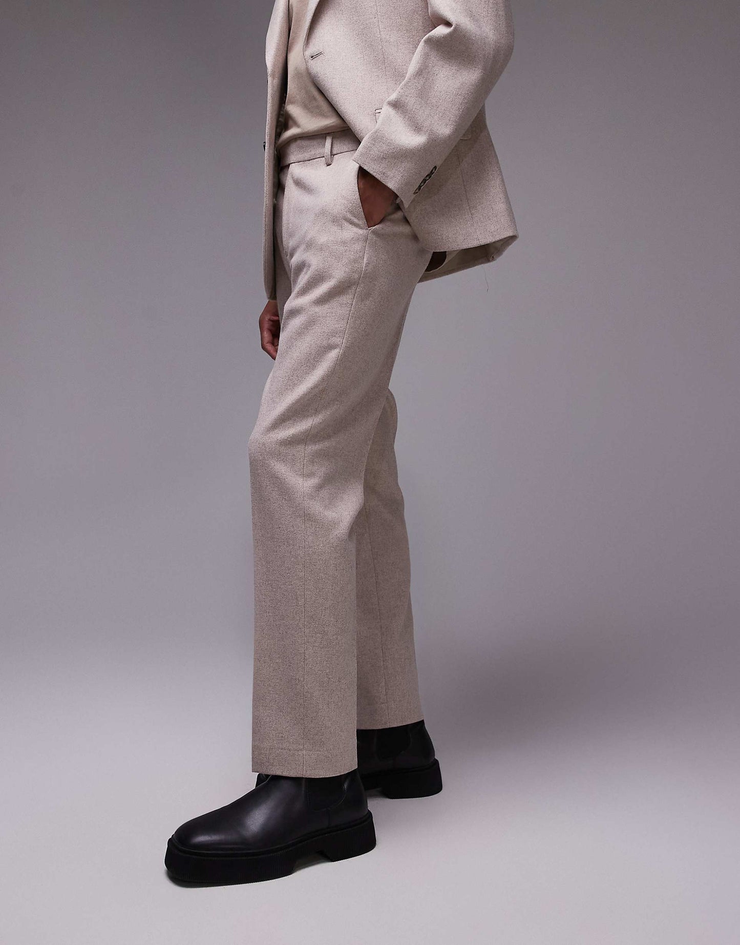 Premium Slim Wool Mix Suit Trouser