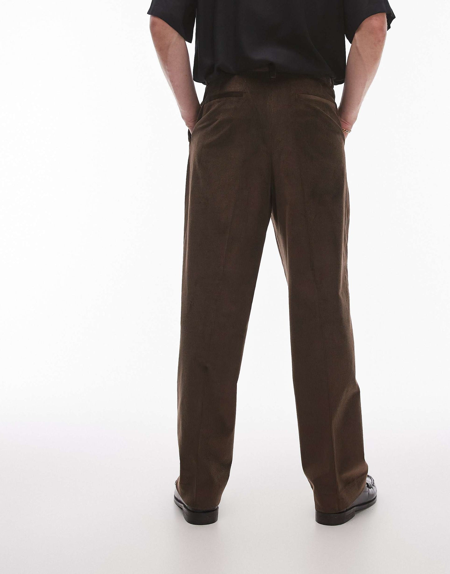 Wide Leg Cord Suit Trouser