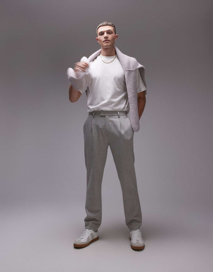 Premium Wool Mix Taper Suit Trouser