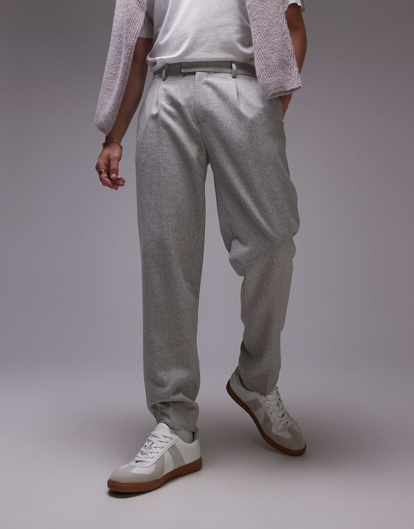 Premium Wool Mix Taper Suit Trouser