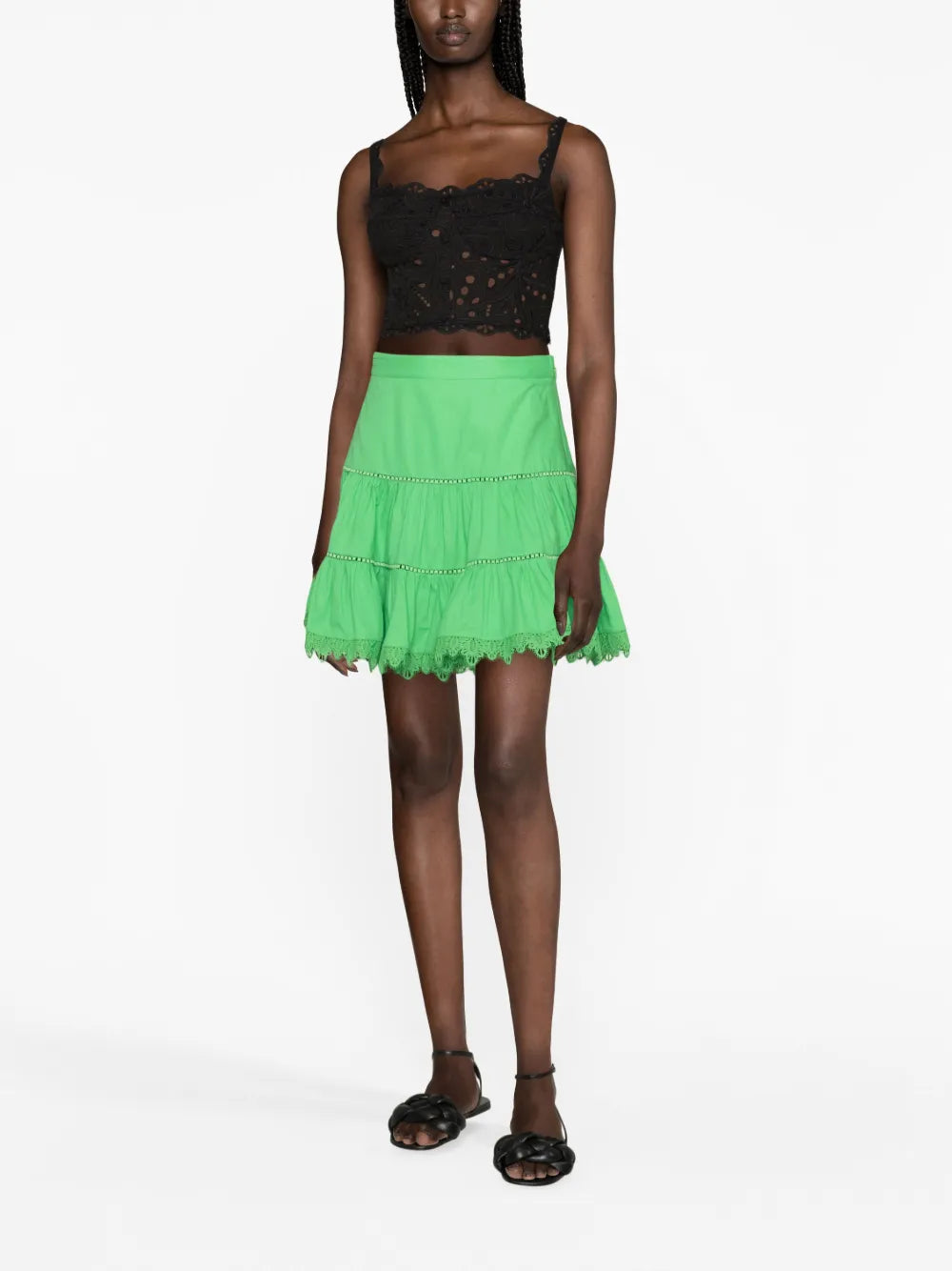 Argy Tiered Miniskirt