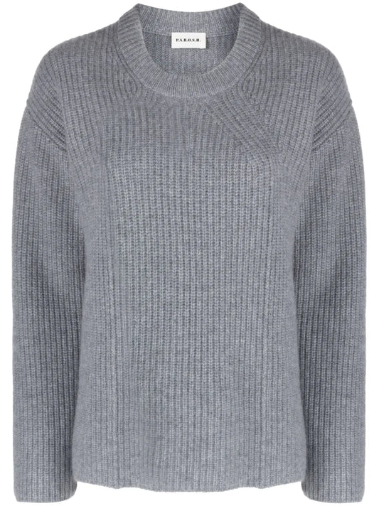 Ribbed-Knit Cashmere Jumper