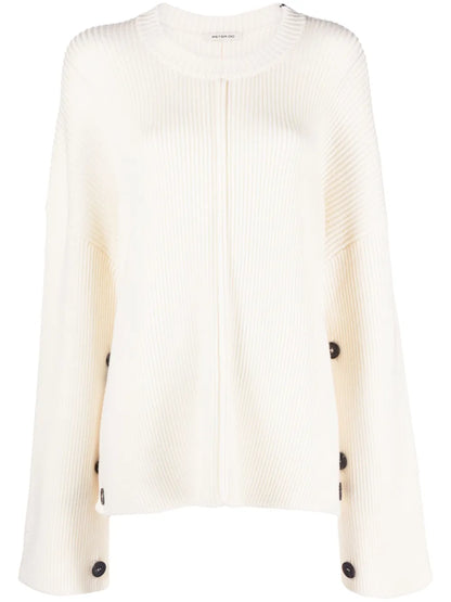Ribbed-Knit Virgin Wool-Cashmere Blend Jumper