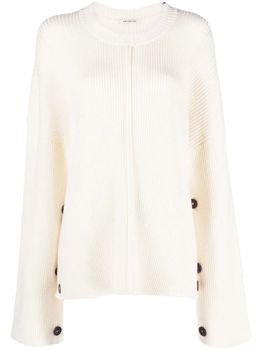 Ribbed-Knit Virgin Wool-Cashmere Blend Jumper