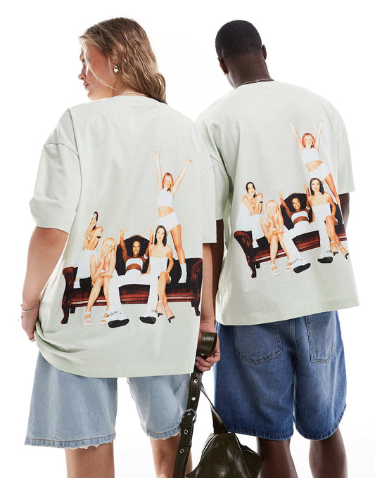 Unisex Oversized T-Shirt With The Spice Girls Prints