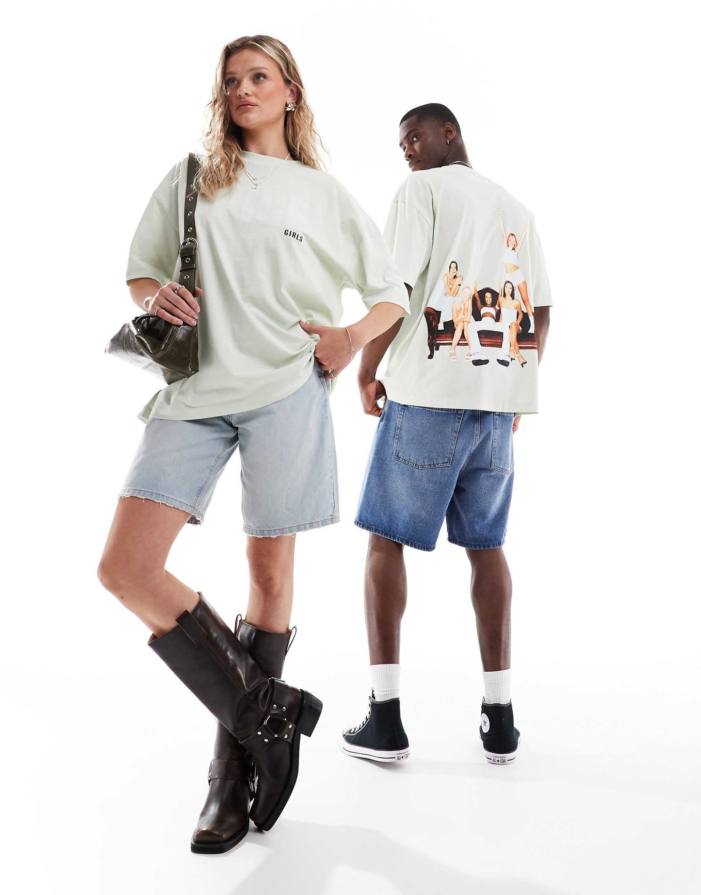 Unisex Oversized T-Shirt With The Spice Girls Prints