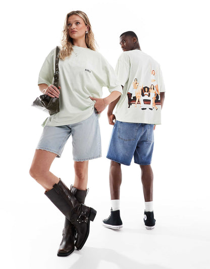 Unisex Oversized T-Shirt With The Spice Girls Prints
