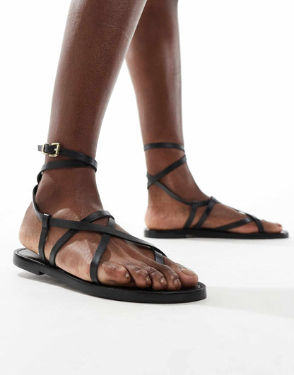 Leather Strappy Sandal