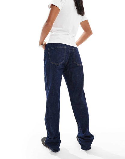 Petite Str Straight Leg Jean With Stretch