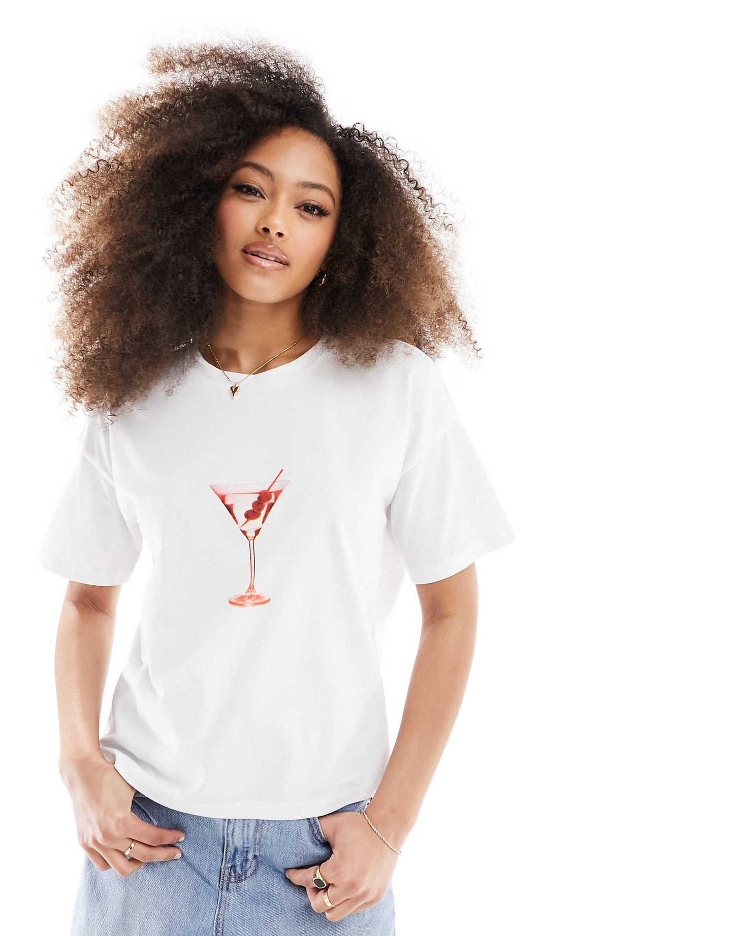 Martini Oversized Graphic Tee