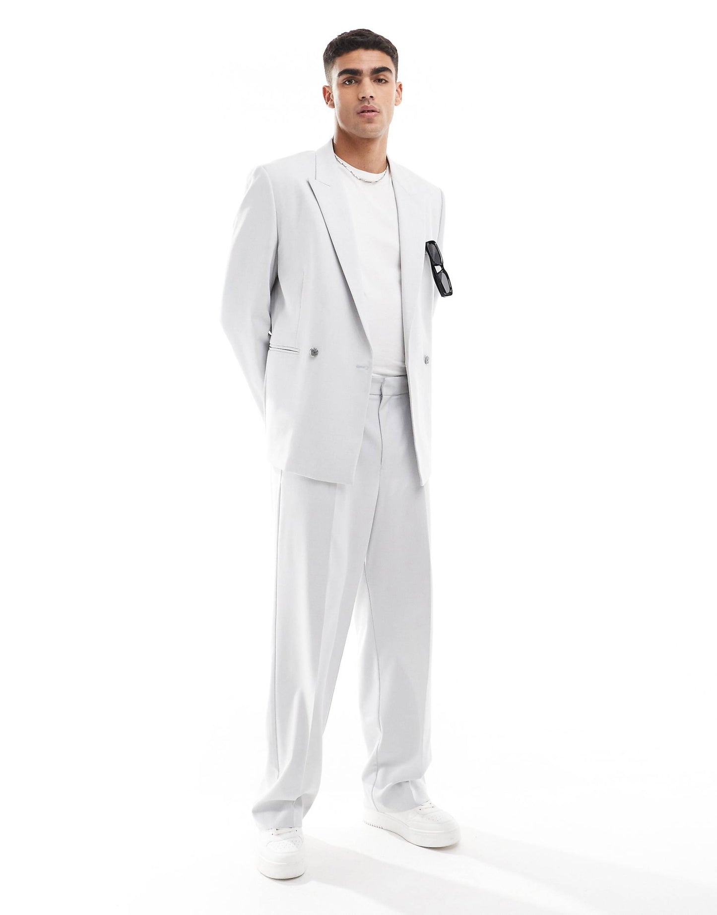 Wide Leg Suit Trousers