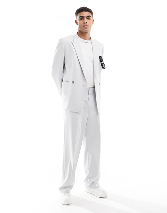 Wide Leg Suit Trousers