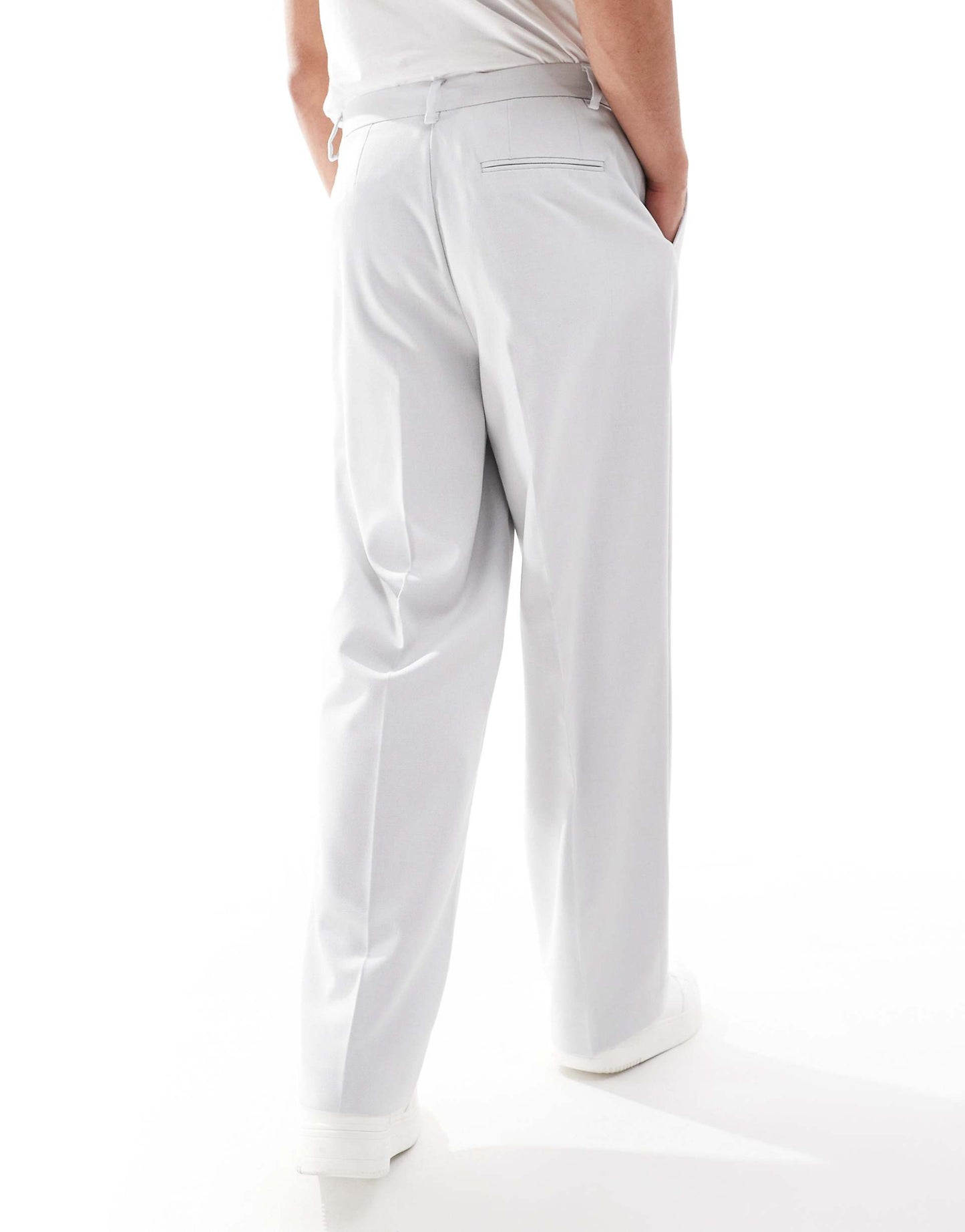 Wide Leg Suit Trousers