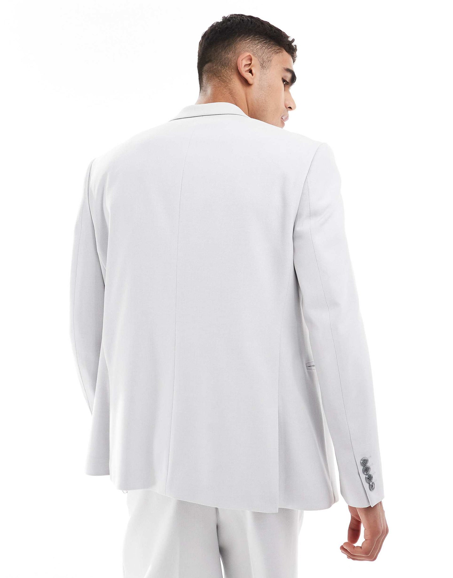 Regular Slouchy Double Breasted Suit Jacket