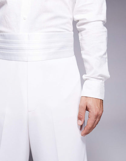 Wide Fit Tuxedo Trousers