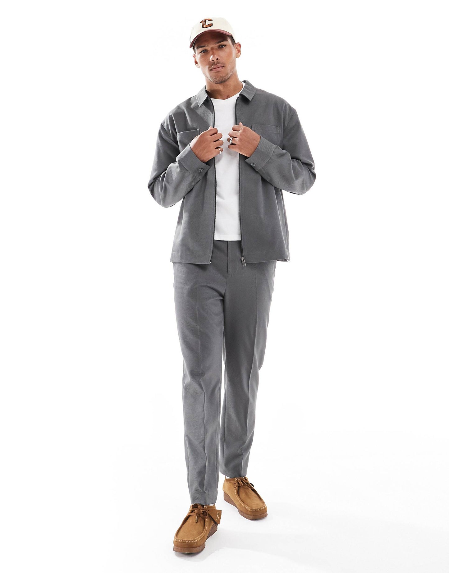 Slim Trucker Jacket Smart Co-Ord