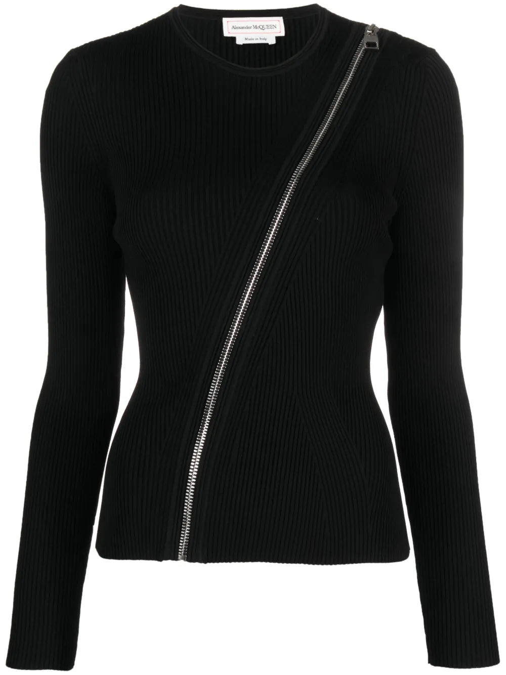 Zip-Detail Sweatshirt