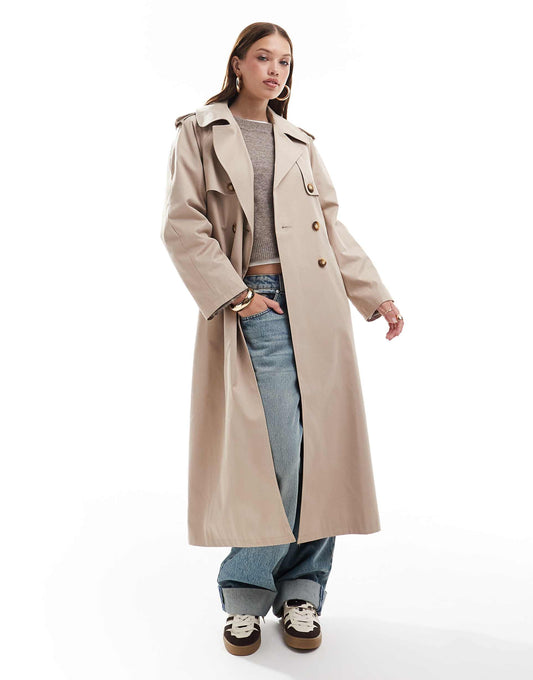 Traditional Oversized Trench Coat