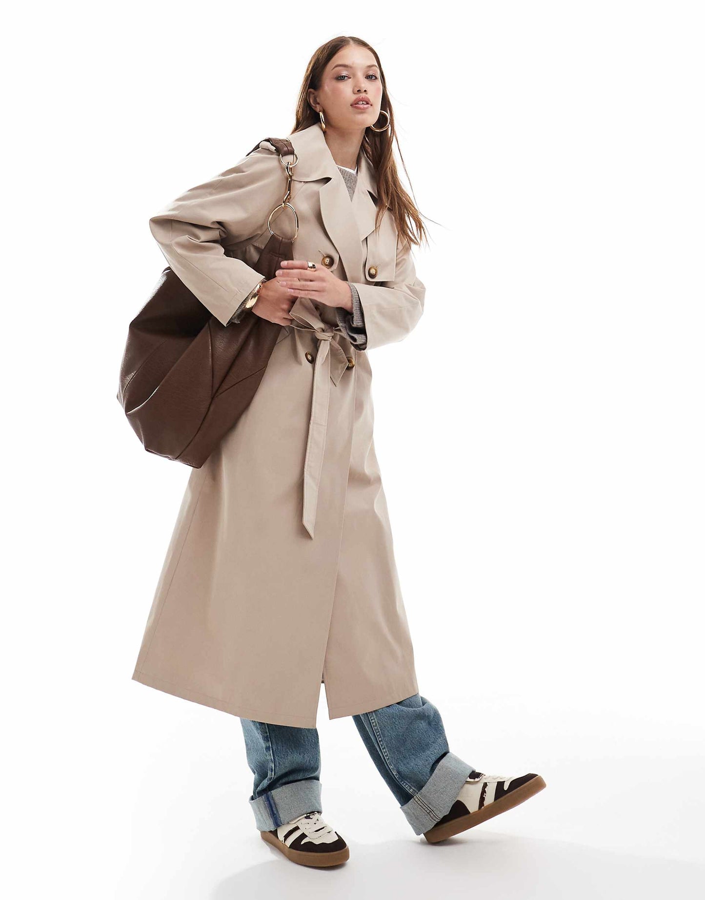Traditional Oversized Trench Coat