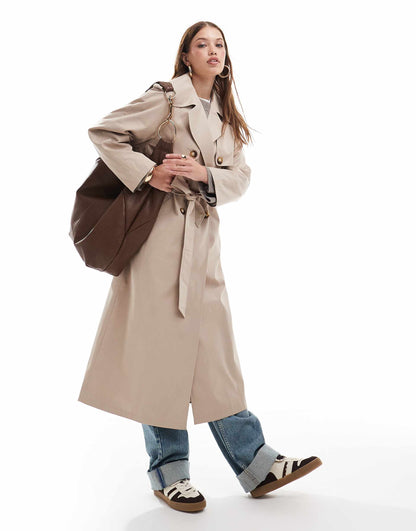 Traditional Oversized Trench Coat