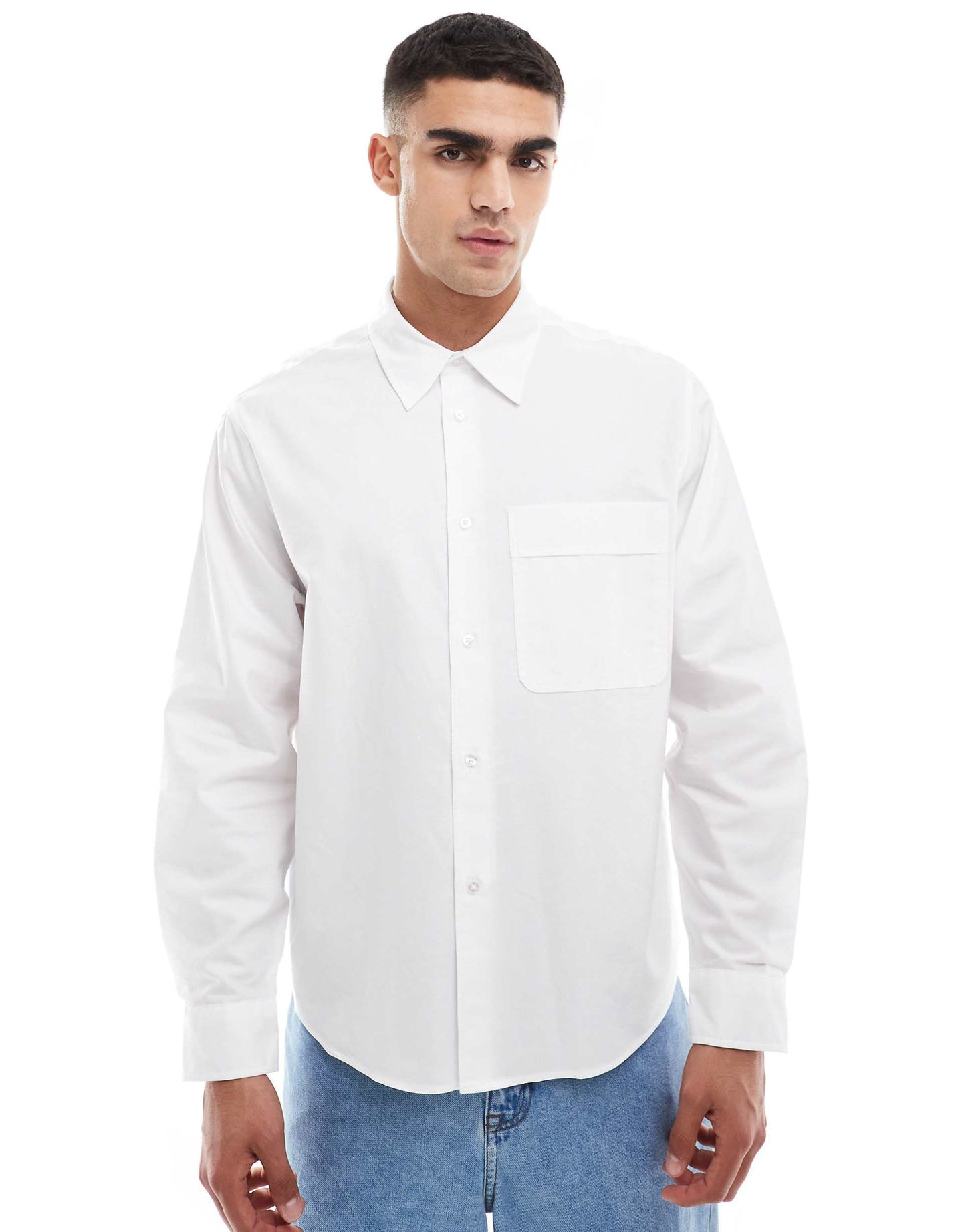Boxy Fit Long Sleeve Shirt