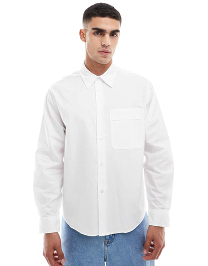 Boxy Fit Long Sleeve Shirt