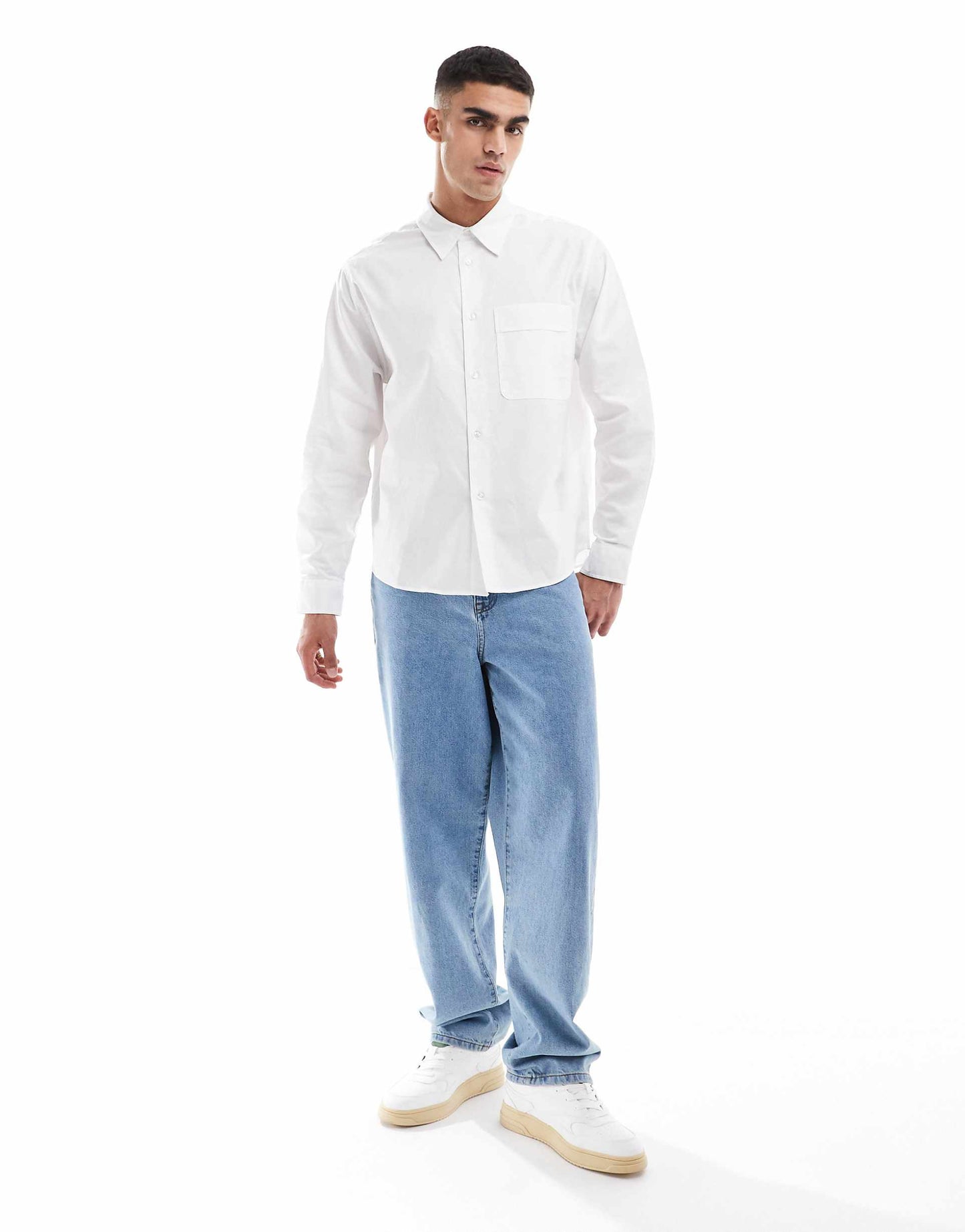 Boxy Fit Long Sleeve Shirt