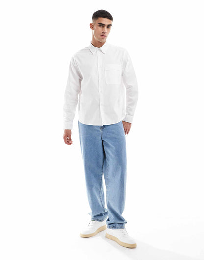 Boxy Fit Long Sleeve Shirt