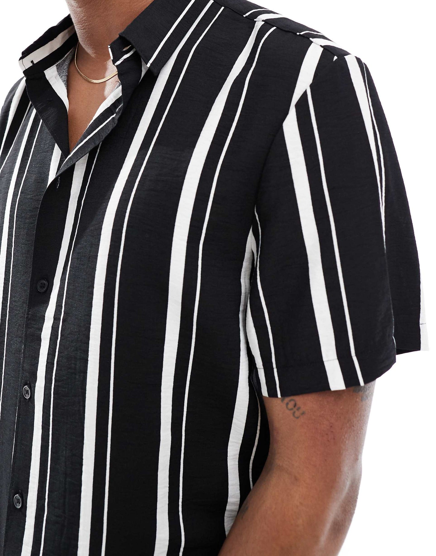Crinkle Stripe Shirt