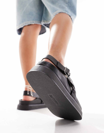 Clog With Buckle Detail Strap