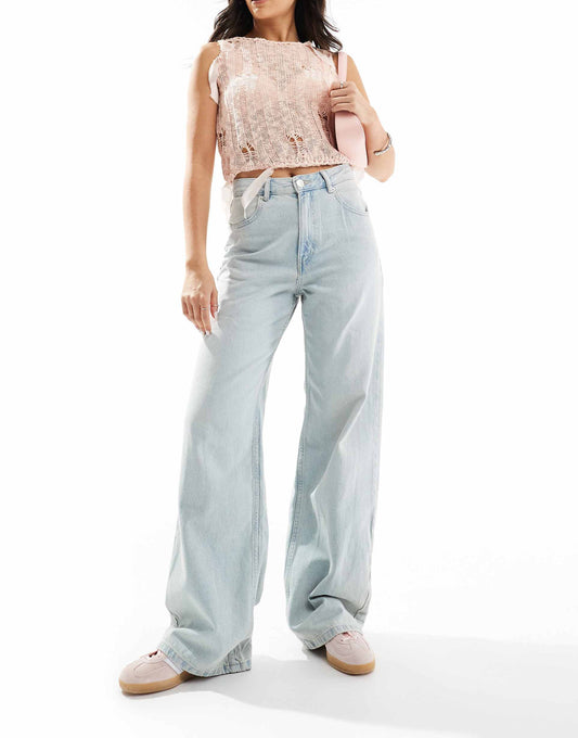 High Waisted Wide Leg Jeans