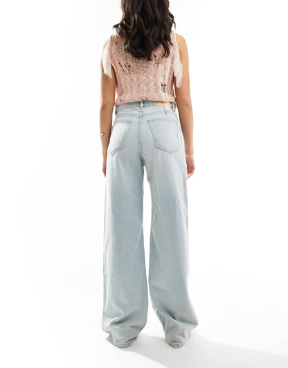 High Waisted Wide Leg Jeans