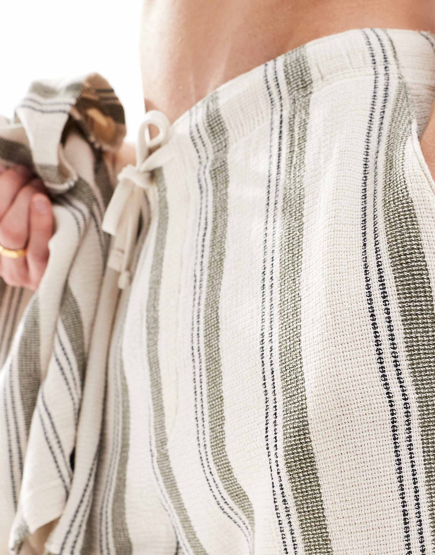 Textured Stripe Co-Ord Short