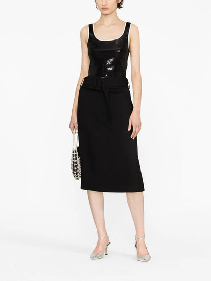 Randy Belted Midi Skirt