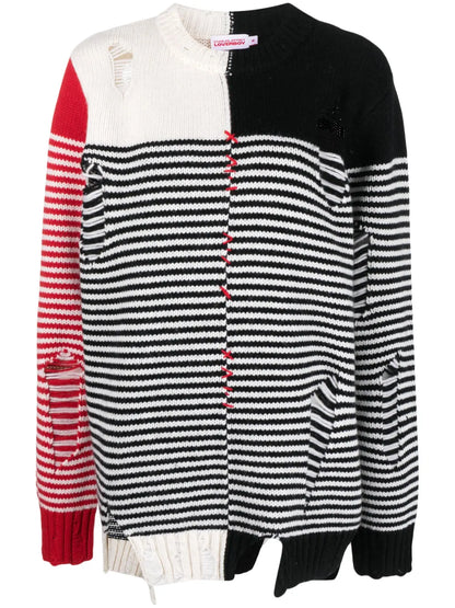 Mega Shred Distressed Wool-Blend Jumper